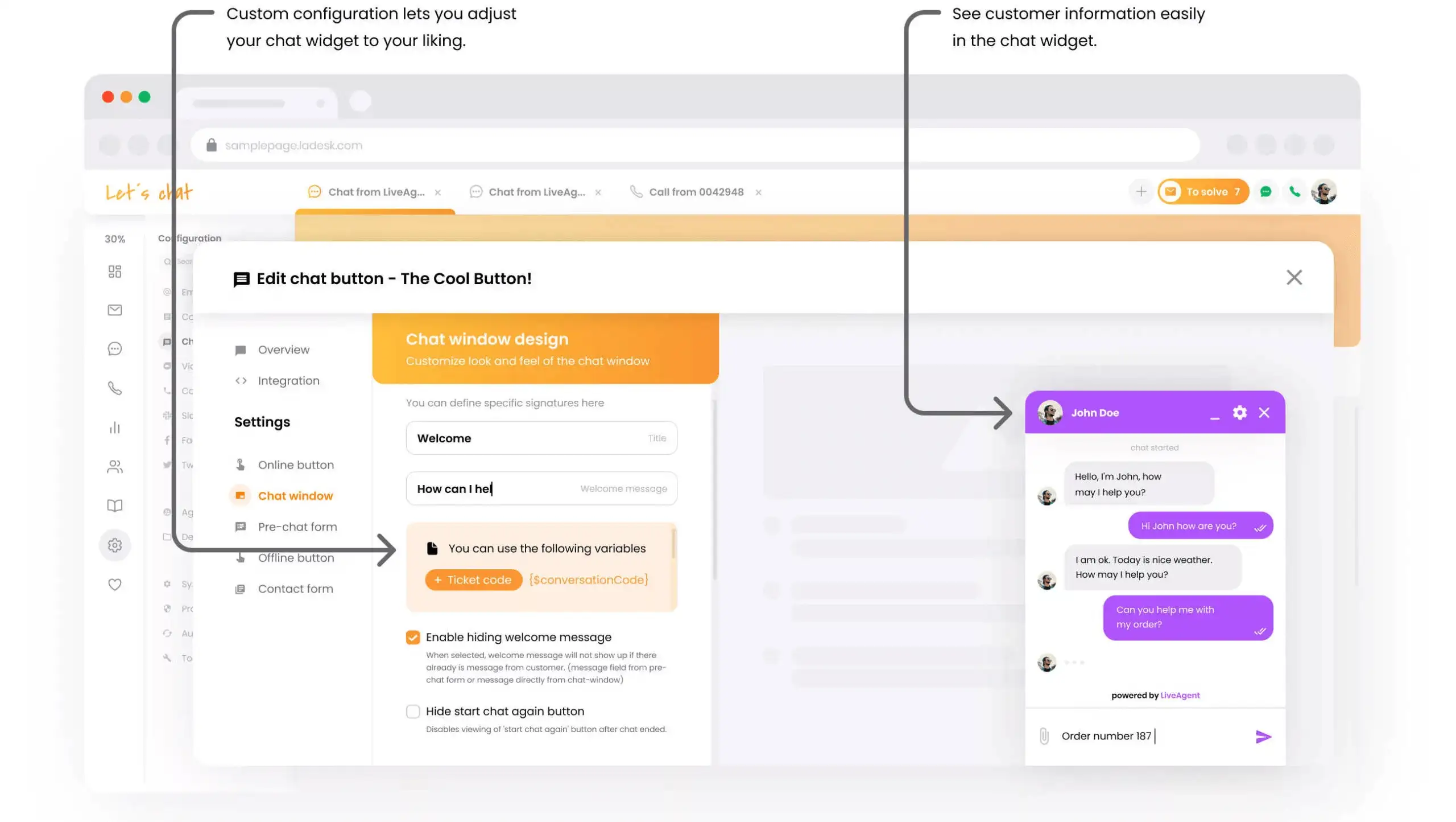 Customize Chat Window